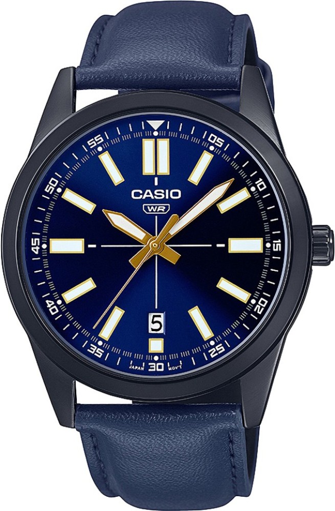 Casio best sale mtp blue