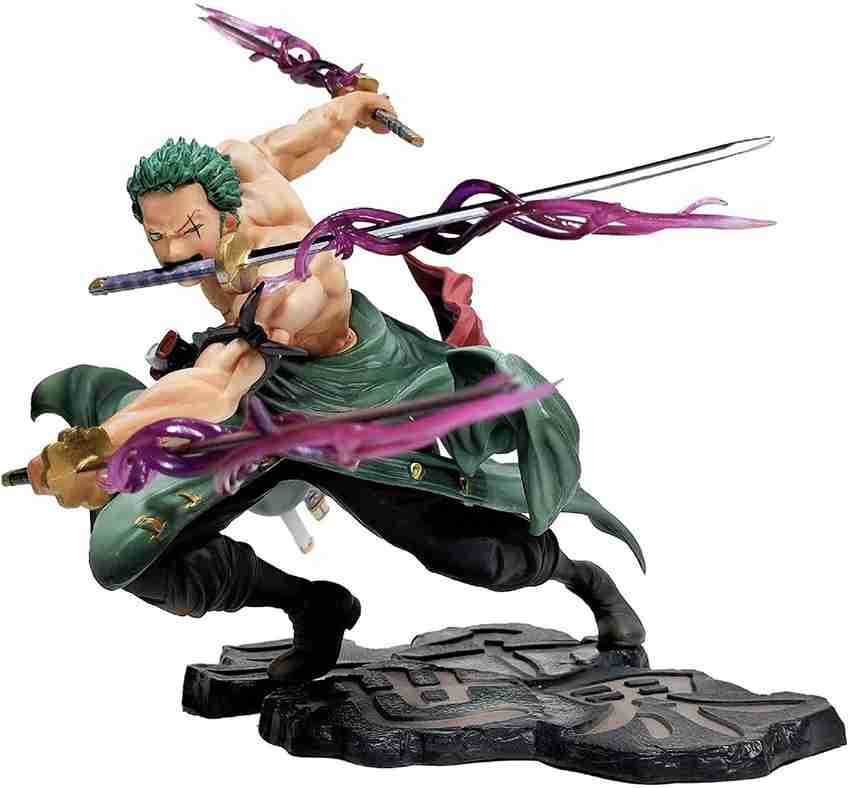 kawaii kart One Piece Combat Roronoa Zoro Action Figure Statue for
