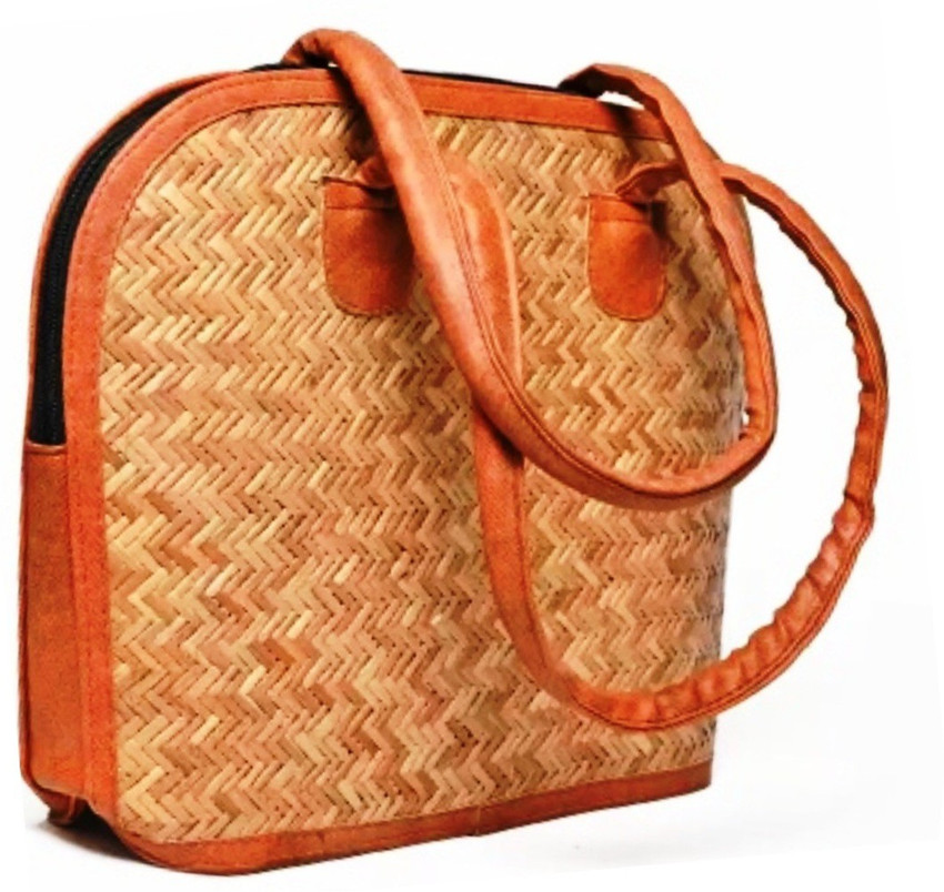 Flipkart ANGELIKA Handmade Cane and Bamboo Hand Bag For Ladies Big Waterproof Shoulder Bag Shoulder Bag