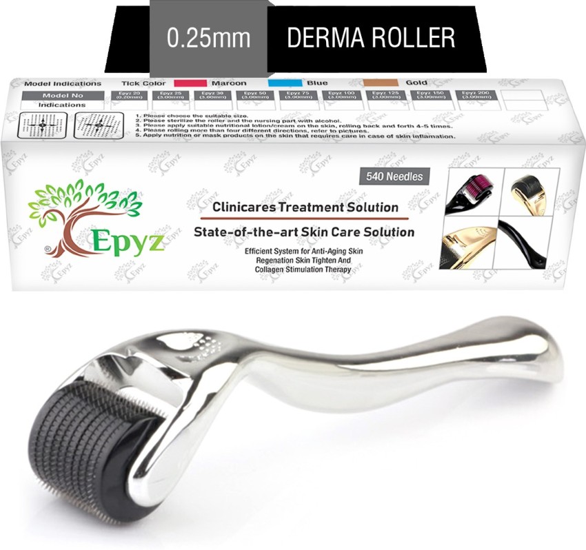 Derma Roller for Face and Skin Care - 0.25 mm - Includes Free Storage Case