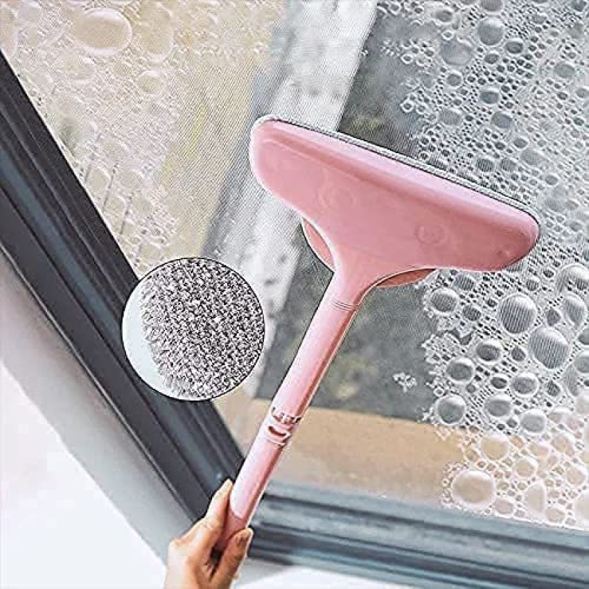 3 In 1 Screen Window Cleaning Brush Scraper Mirror Glass Cleaner