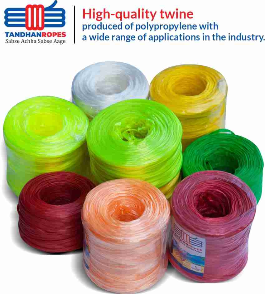 Tandhan Sutli, Rassi, Dori, Tying Thread Roll For Packing And Craft Work, Twine (White) Polypropylene Retractable Clothesline Price in India - Buy  Tandhan Sutli, Rassi, Dori
