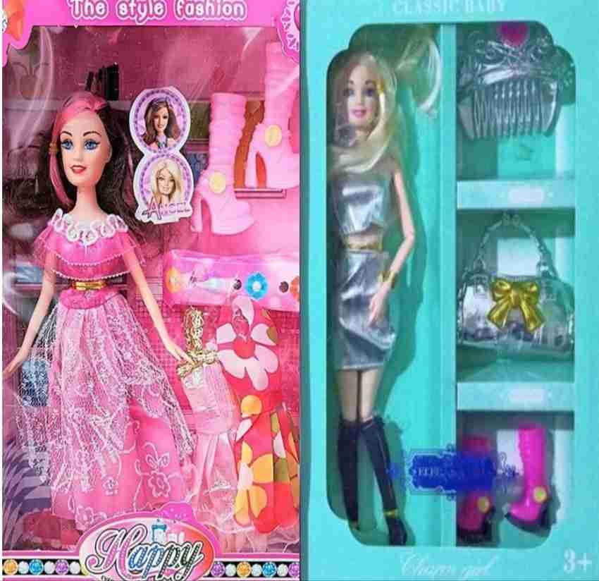UNIQUE GIFT SHOP Green elegant Doll with mini doll Folble Hands