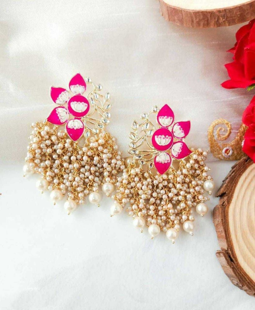 Flipkart.com - Buy Manath Ethnic Meenakari Set Traditional Jewellery for  Women and Girls Alloy Jhumki Earring Online at Best Prices in India