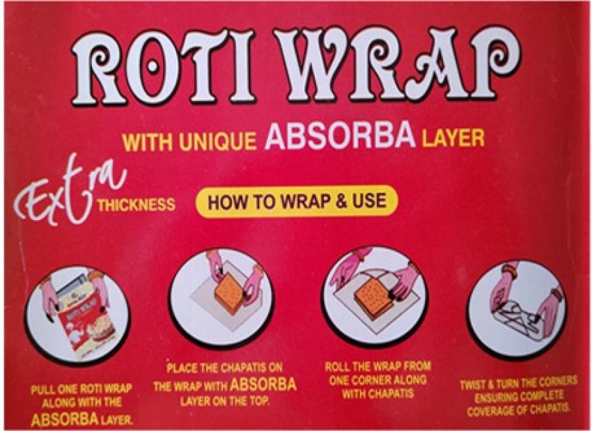 Arihant Hub Roti Wrap Pre Cut Foil with Unique Absorba Layer