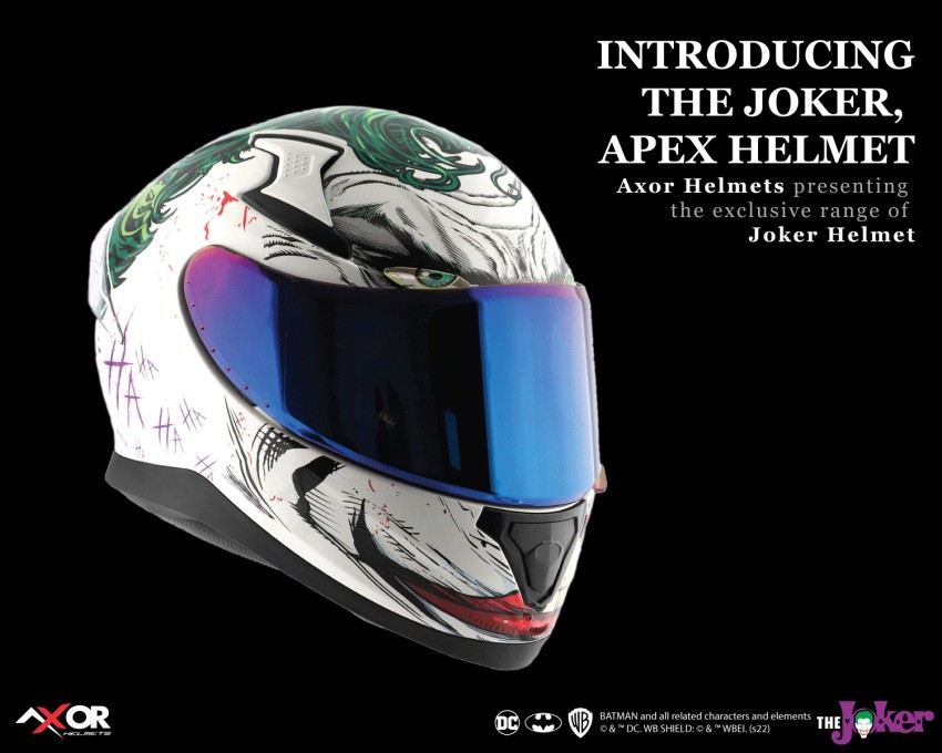 Axor Apex Joker With Clear & Extra Blue Visor Motorbike Helmet - Buy Axor  Apex Joker With Clear & Extra Blue Visor Motorbike Helmet Online At Best  Prices In India - Motorbike |