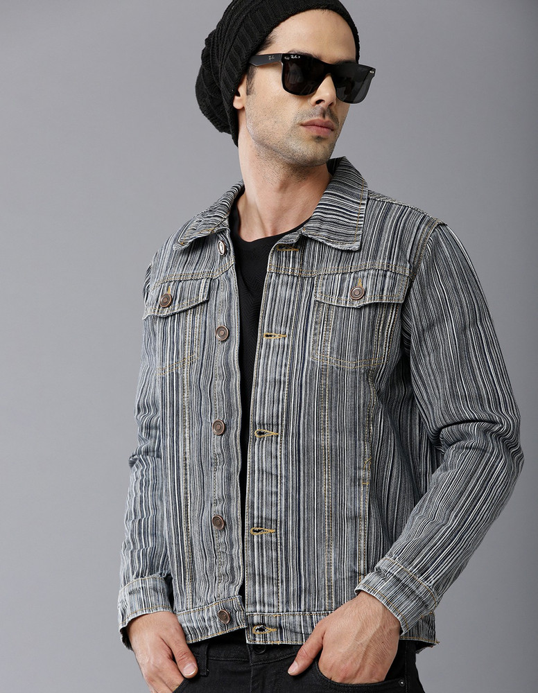 PROTOTYPE 3 4th Sleeve Solid Men Denim Jacket