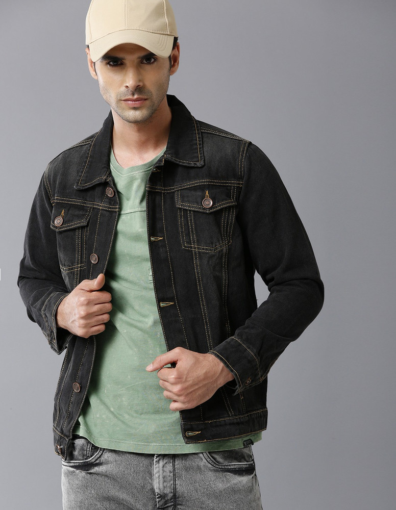 PROTOTYPE 3 4th Sleeve Solid Men Denim Jacket