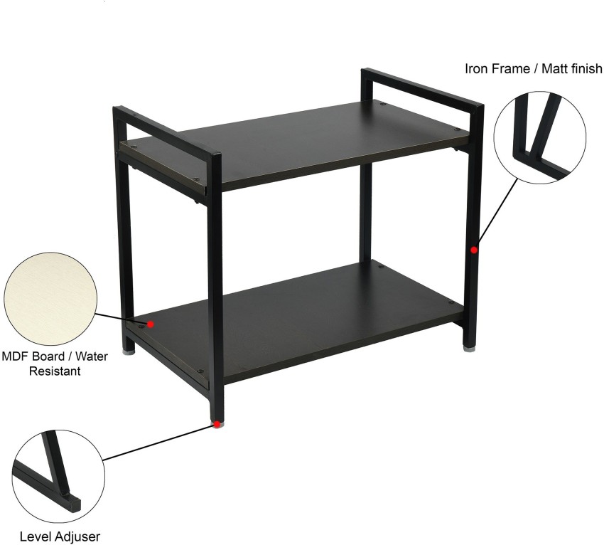 Fortune Blu 2 Shelf Microwave Rack Storage Rack for home Office