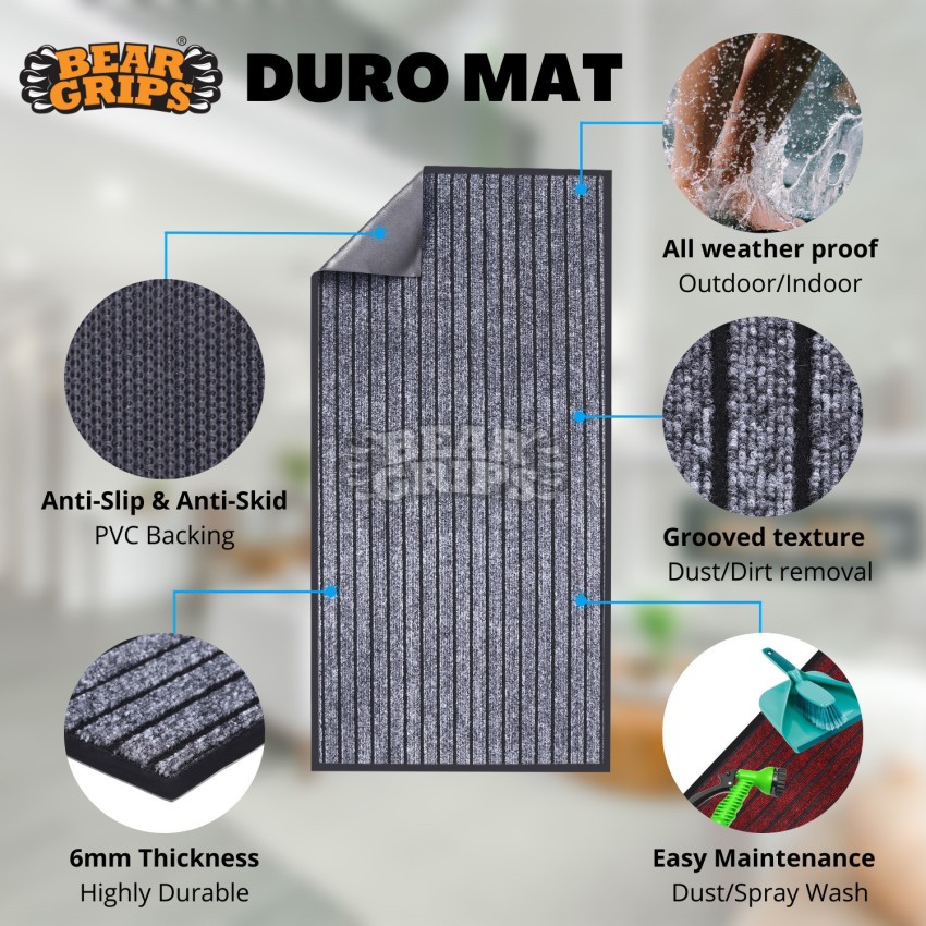Dust Proof Door Mat, Indoor and Outdoor Anti-Slip Dirty Door Mat