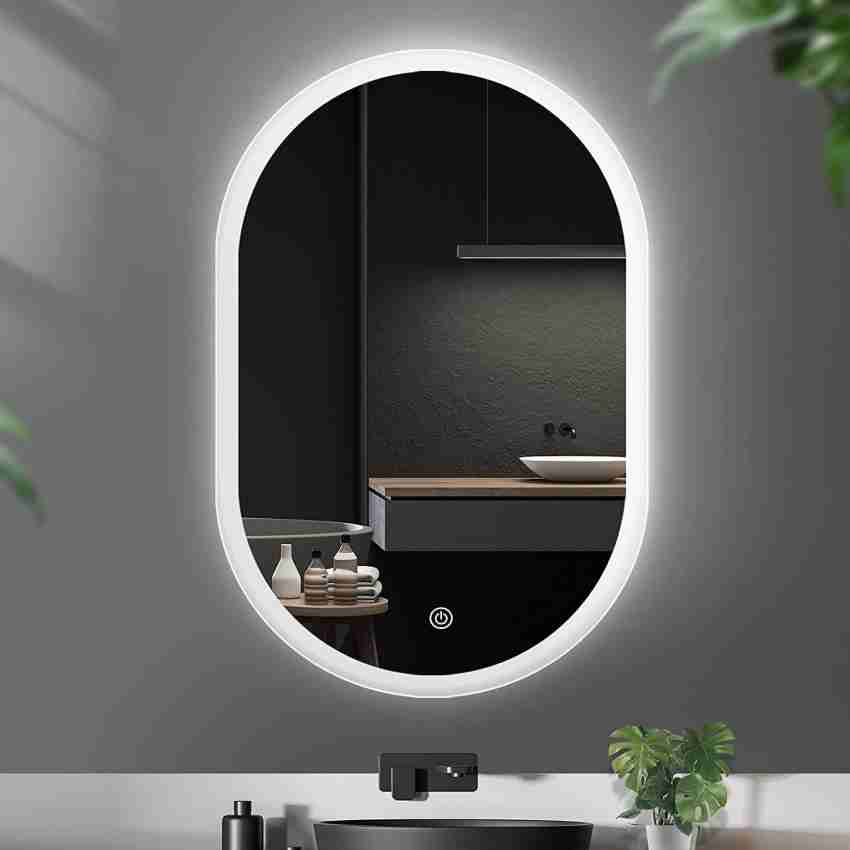 SmileSellers Glass 3D Beautiful Modern Designed LED Glass Mirror