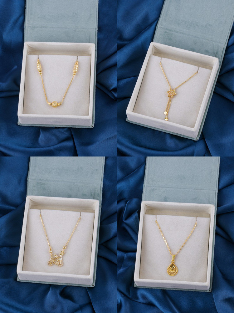 4 gram hot sale gold necklace