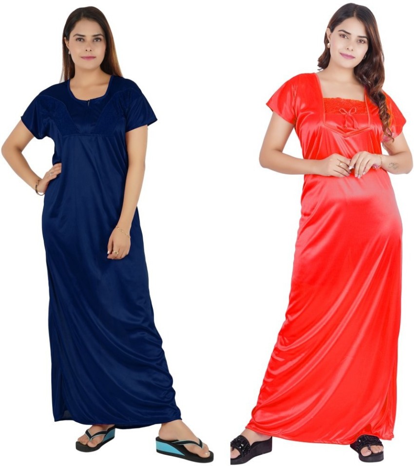 satin nighty flipkart