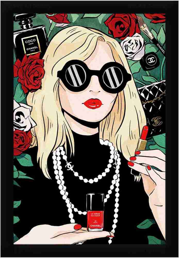 Braj Art Gallery Fashion Poster Coco Chanel Model with Sunglasses Retro  Photo Frame Digital Reprint 19.5 inch x 13.5 inch Painting Price in India -  Buy Braj Art Gallery Fashion Poster Coco