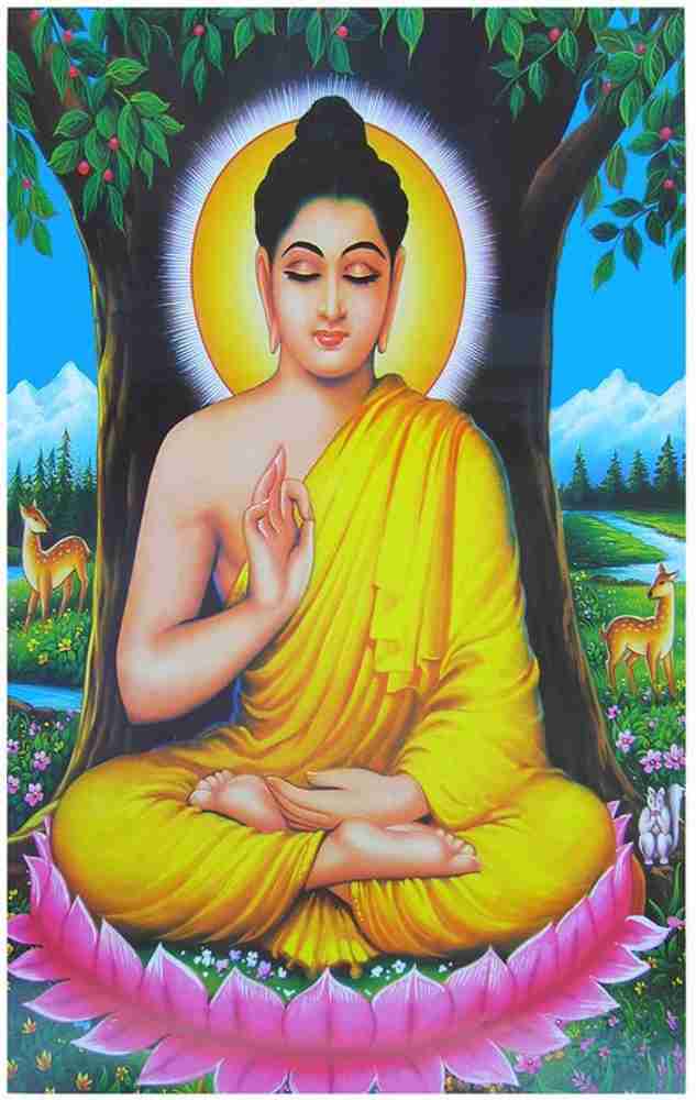 God Buddha Flex Poster For Room Mo 2532 Photographic Paper