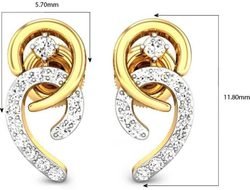 kalyan jewellers diamond earrings Cheap Sell  OFF 52