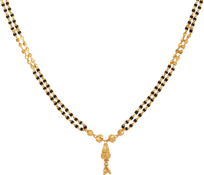 Black beads gold chain deals in joyalukkas