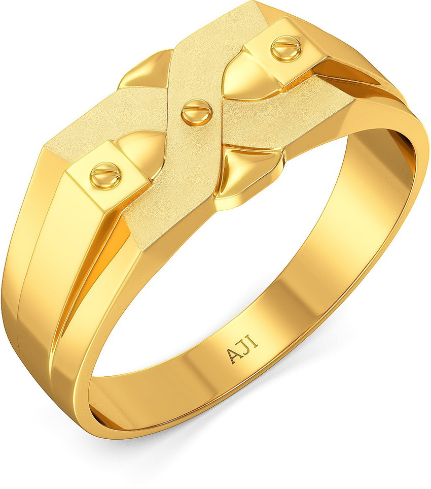 Joyalukkas Bold And Masculine Designer 22kt Yellow Gold ring Price