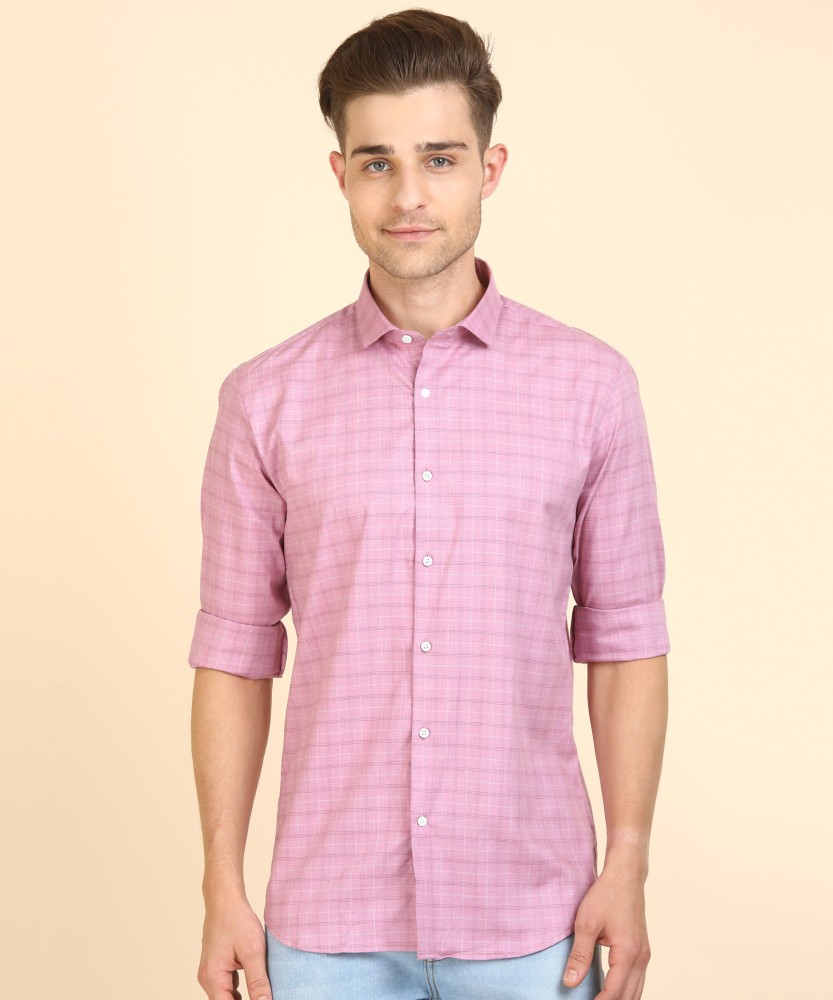 LOUIS PHILIPPE Men Checkered Casual Purple Shirt - Buy LOUIS PHILIPPE Men  Checkered Casual Purple Shirt Online at Best Prices in India