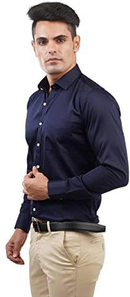 accu dok nul Pro Indian Men Solid Formal Dark Blue Shirt - Buy Pro Indian Men Solid  Formal Dark Blue Shirt Online at Best Prices in India | Flipkart.com