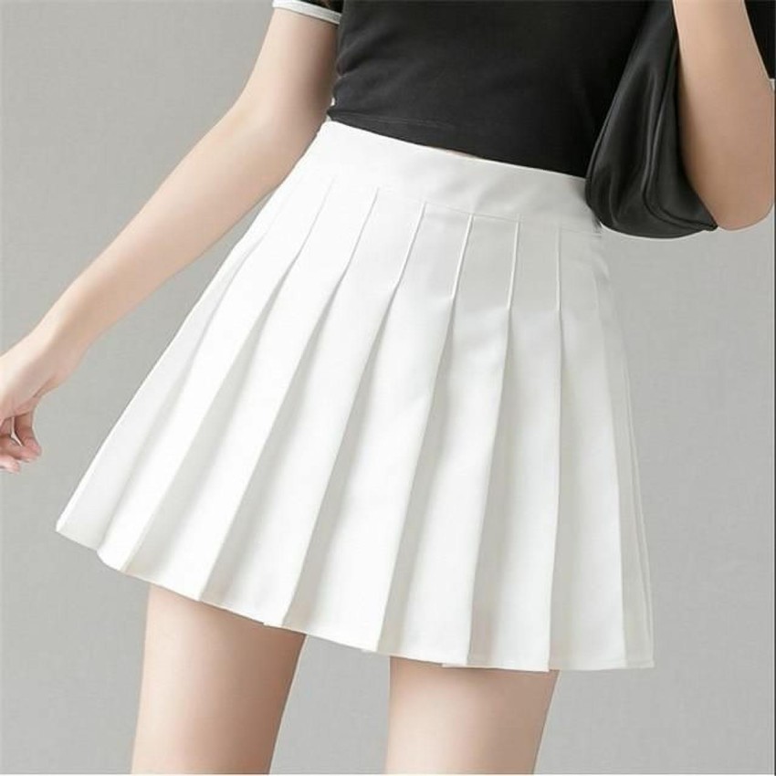 Match Point Tennis Skirt  White  LSKD