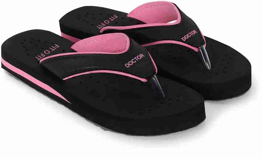 Slim Black/Pink Flip-Flops