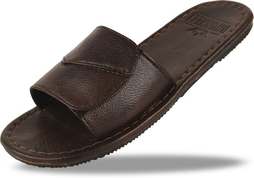 Mens slides online leather