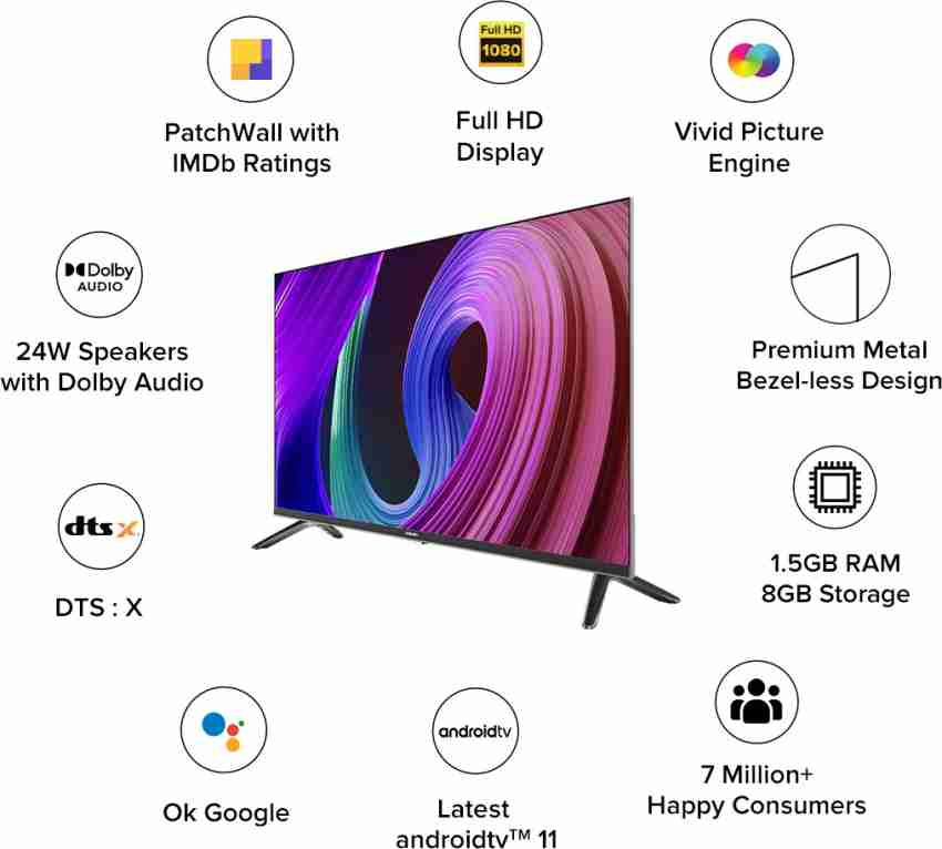 Xiaomi Smart TV 5A 40 inch Full HD Smart LED TV Price in India