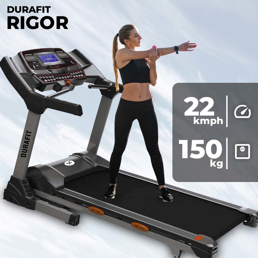 Durafit RIGOR 3.0 HP DC 6.0 HP Motorized Treadmill Buy Durafit