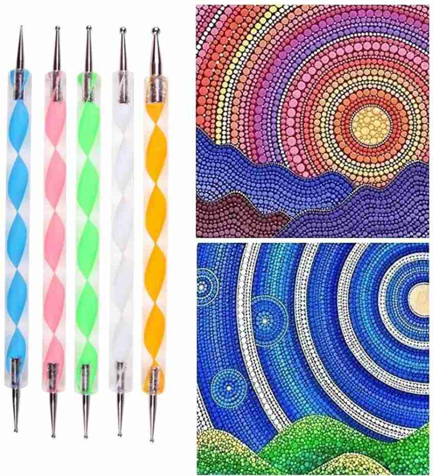 BM RETAIL 40pcs Mandala Dotting Tools Painting Rock Stones Stencil Template  Brush Pen Set - 40pcs Mandala Dotting Tools Painting Rock Stones Stencil  Template Brush Pen Set . shop for BM RETAIL