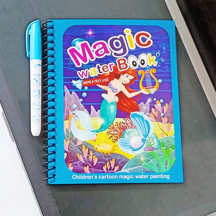 Reusable Coloring Book Magic Water Drawing Painting Sensory Kids Early  Education