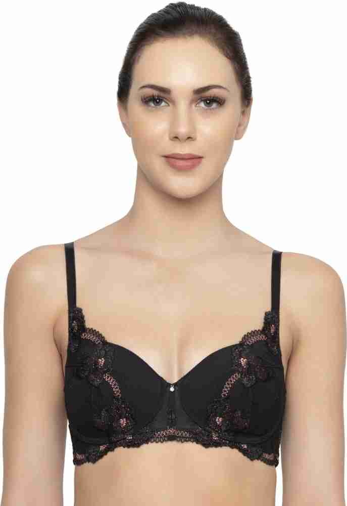 Buy Triumph Women's Padded Underwired Black Bra - 36C Online