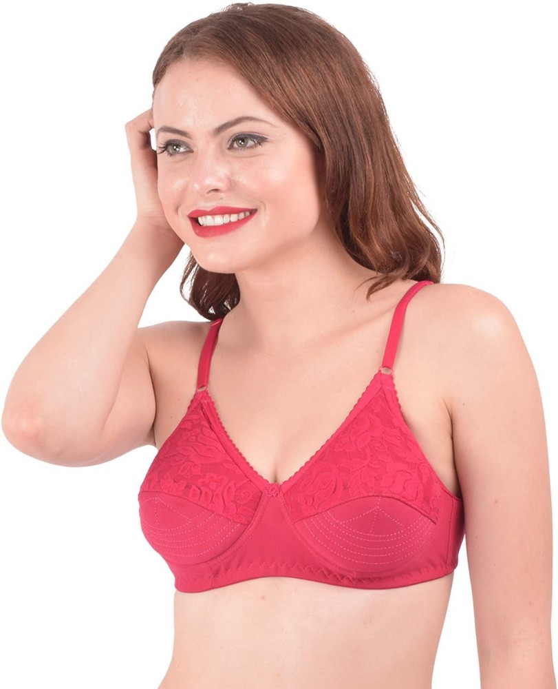 Buy Lovable Women Girls Cotton Non Wired Padded 3/4th Coverage Bra