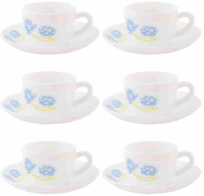 cello Pack of 12 Opalware Tea/Coffee Cup Saucer (6pcs Cup & 6pcs Saucer)  Price in India - Buy cello Pack of 12 Opalware Tea/Coffee Cup Saucer (6pcs  Cup & 6pcs Saucer) online