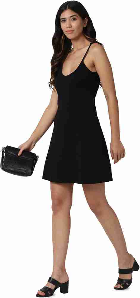 Forever 21 black skater dress 2025
