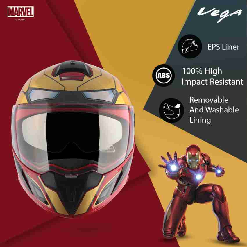 VEGA Ryker Marvel Iron Man Edition Motorbike Helmet Buy VEGA