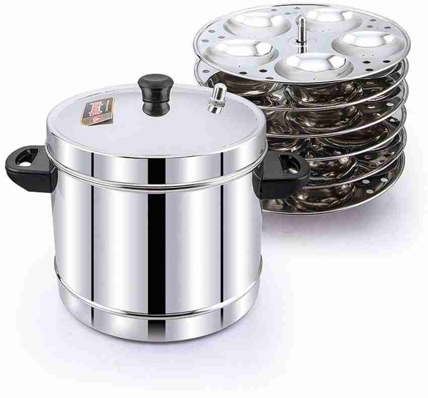 DIAMOND Stainless Steel 6 Plates Idly Maker (4 Cavities) Each Makes 24  Delicious Idli Induction & Standard Idli Maker Price in India - Buy DIAMOND  Stainless Steel 6 Plates Idly Maker (4