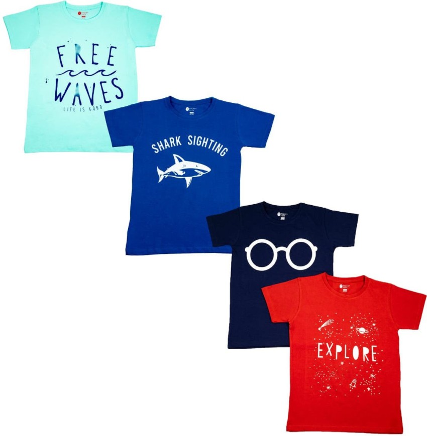 Boys Graphic Tees - Cool Waves Shirt for Kids