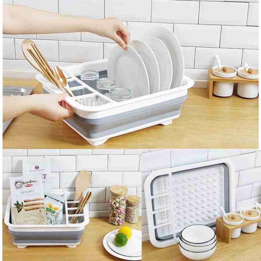 Case4You Dish Drainer Kitchen Rack Plastic Price in India - Buy Case4You Dish  Drainer Kitchen Rack Plastic online at