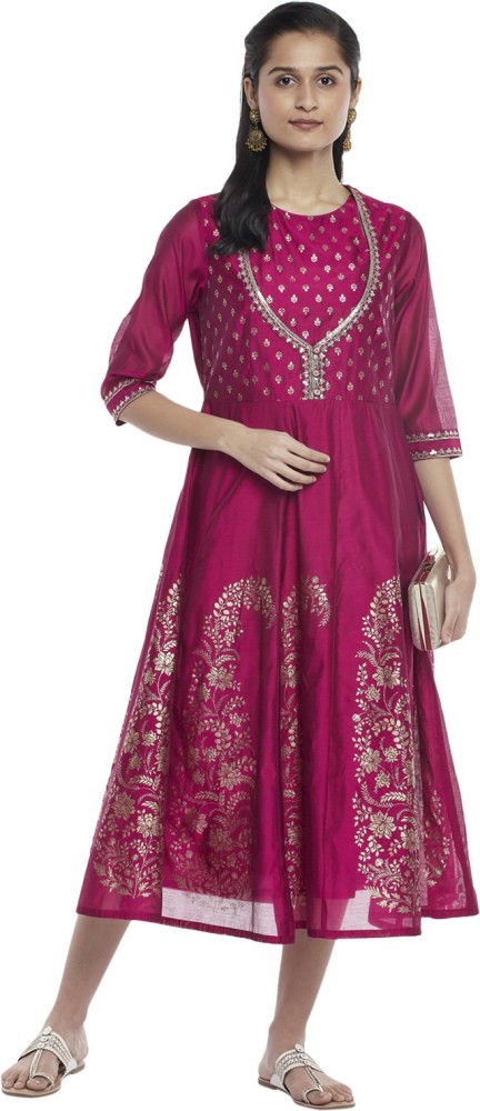 Rangmanch by Pantaloons Women Printed Flared Kurta - Buy Rangmanch by  Pantaloons Women Printed Flared Kurta Online at Best Prices in India
