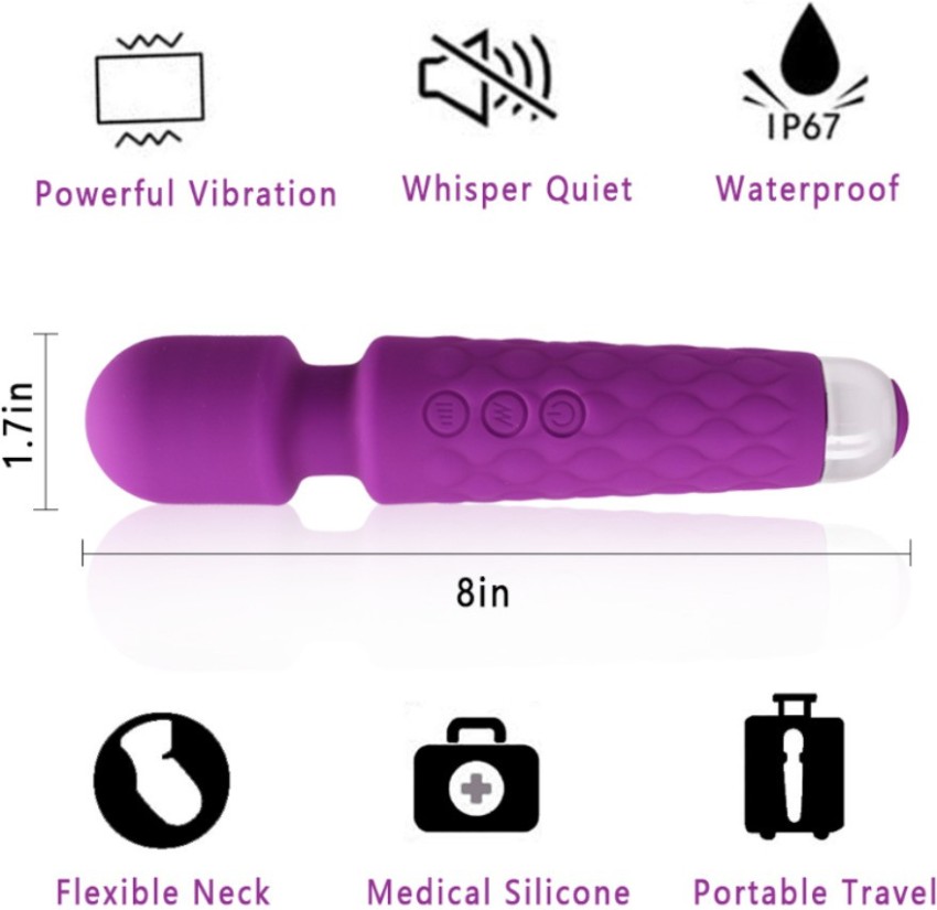 Personal Wand Electric Massager with 10 Powerful Magic Vibrations, Handheld  Neck Shoulder Back Body Massager Wand Massage for Deep Muscles Pain Relief
