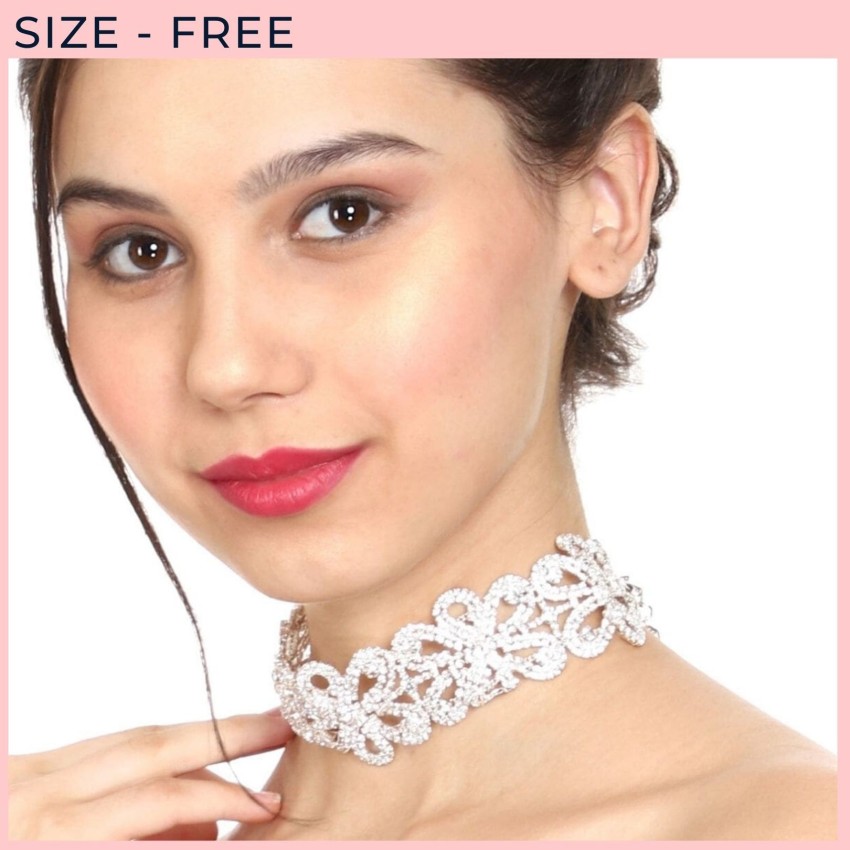 Thick white clearance choker