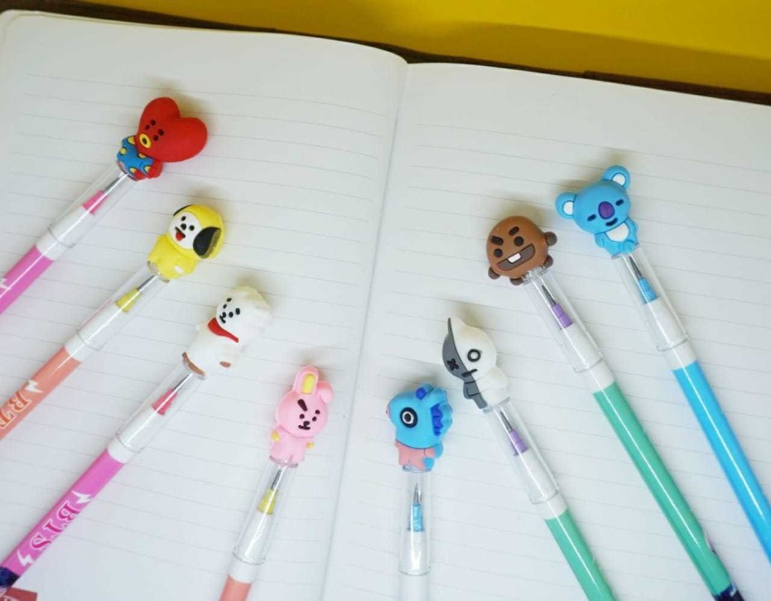 mayureshcollection Complete BTS BT-21, BTS ARMY Pencil set (  All 8 Characters) Pencil 