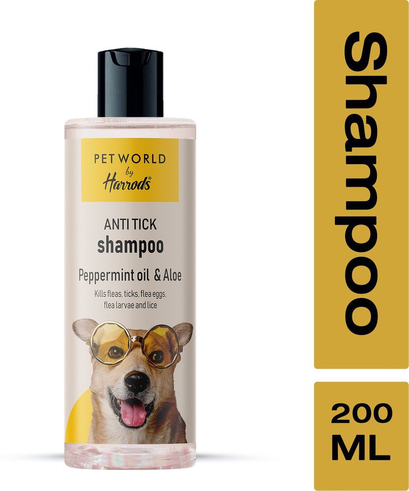 HARRODS Flea and Tick Peppermint Oil Aloe Dog Shampoo Price in India Buy HARRODS Flea and Tick Peppermint Oil Aloe Dog Shampoo online at Flipkart