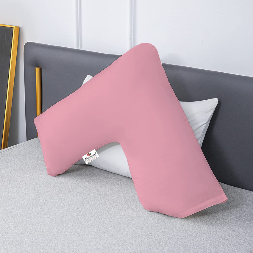 EVERDECOR Ultra Soft V Shaped Pillow for Neck Pain Relife Pillow Microfibre Solid Sleeping Pillow Pack of 1 Buy EVERDECOR Ultra Soft V Shaped Pillow for Neck Pain Relife Pillow Microfibre