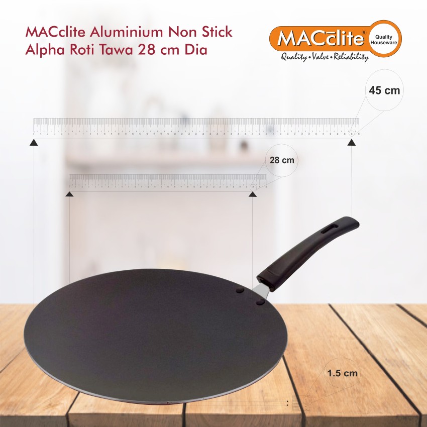 Non-Stick Dosa Tawa Induction Base 28cm, MACclite