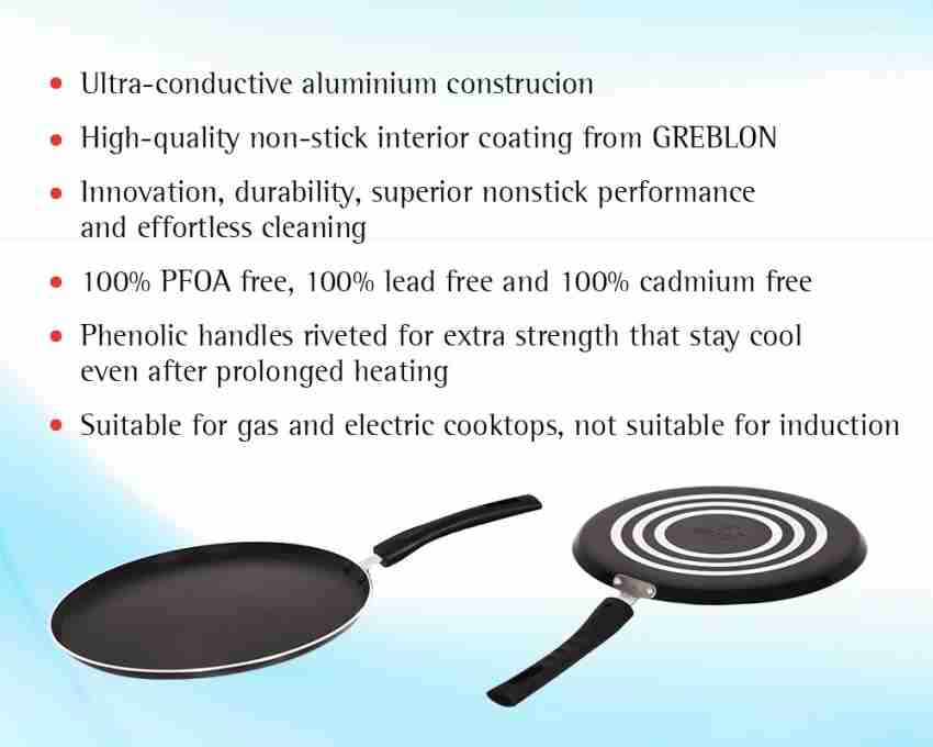 4MM 5 Layer Nonstick Coated Induction Chapati / Roti Tawa