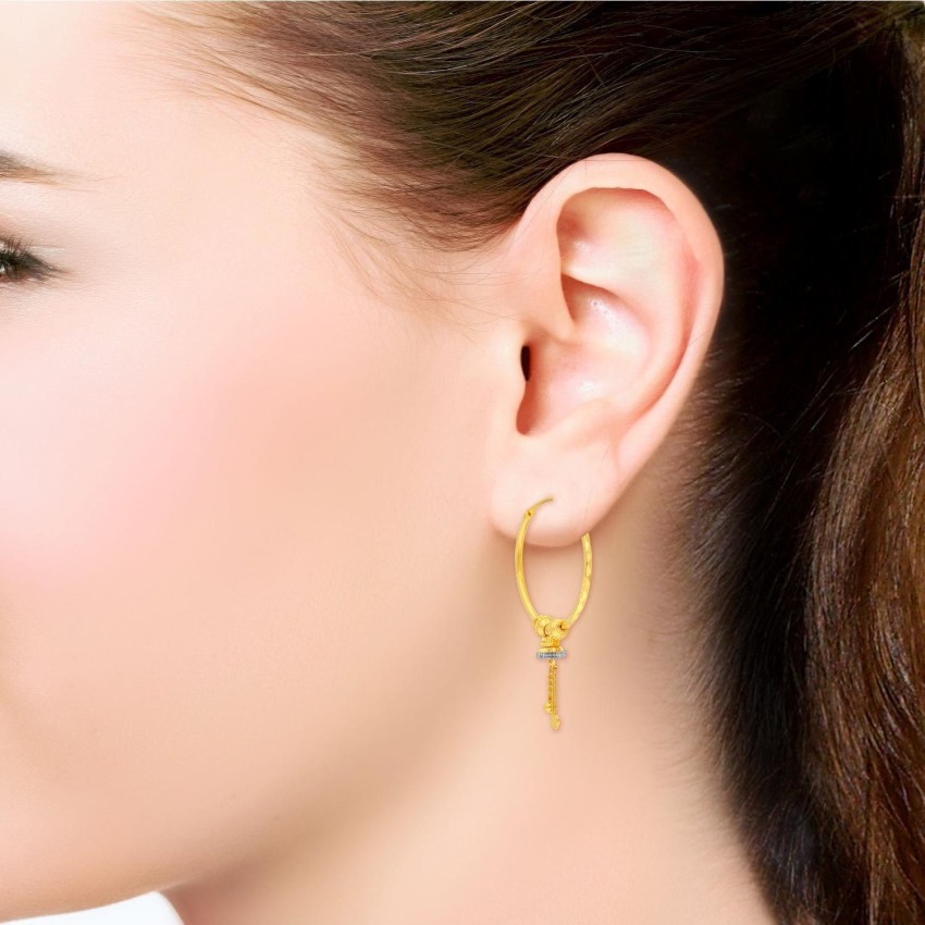 Hoop earrings clearance malabar gold