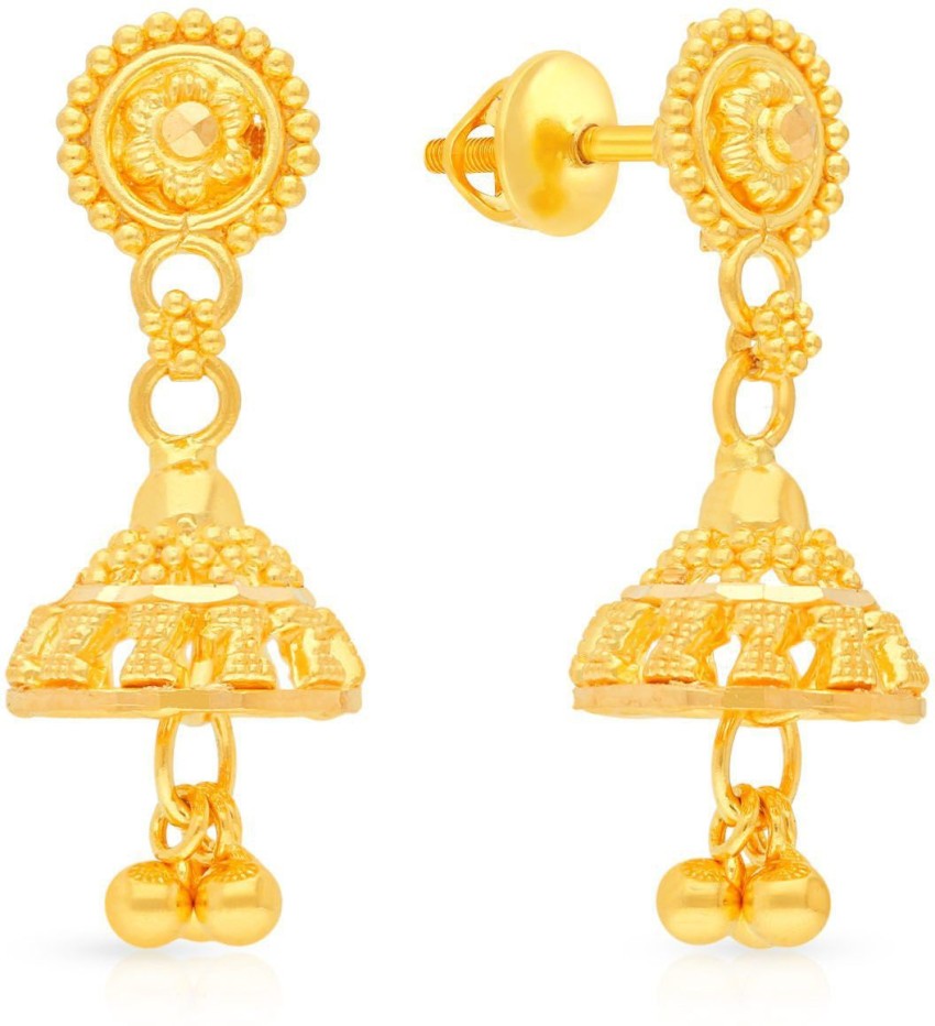 Jhumka designs in on sale malabar gold with price