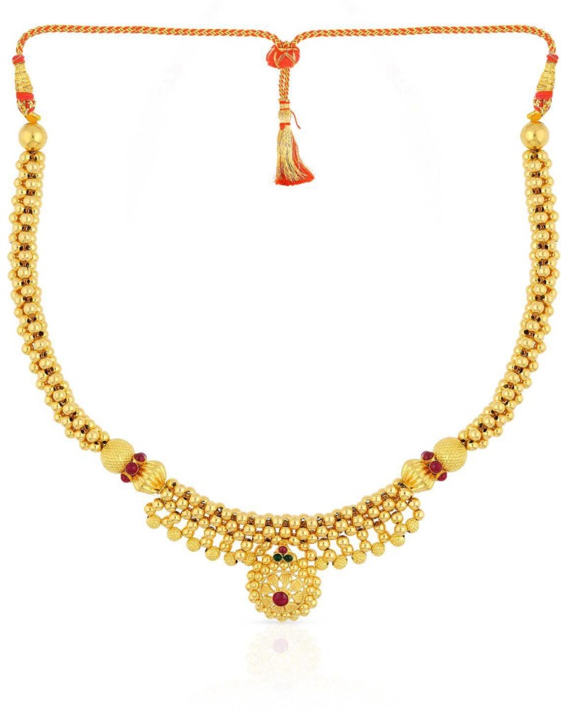 Light weight malabar gold deals necklace designs with price